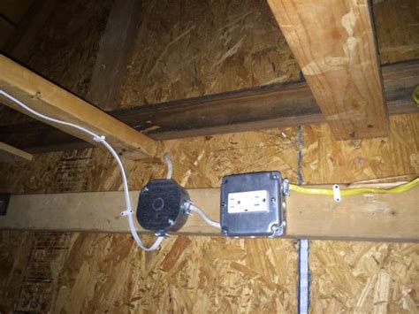 junction box code attic|electrical junction box in attic.